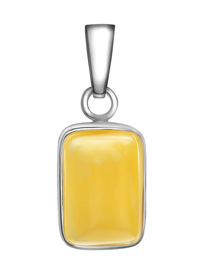 картинка Кулон из натурального янтаря медового цвета «Спарта» в онлайн магазине