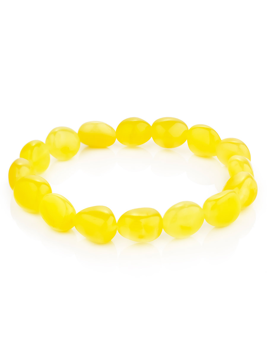 Браслет из натурального балтийского янтаря «Галька медовая мелкая», Медовый
Браслет из натурального балтийского янтаря «Галька медовая мелкая», Медовый