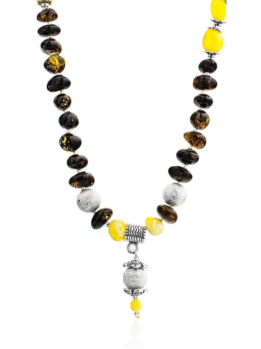 Красивые оригинальные бусы «Ломбок» из натурального янтаря, Микс
Красивые оригинальные бусы «Ломбок» из натурального янтаря, Микс