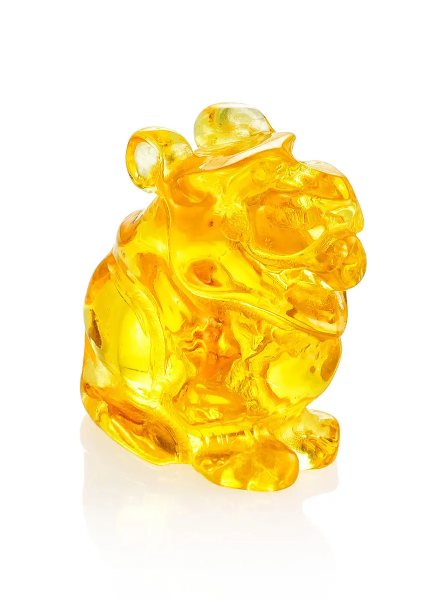 картинка Сувенир из натурального лимонного янтаря «Тигр» в онлайн магазине