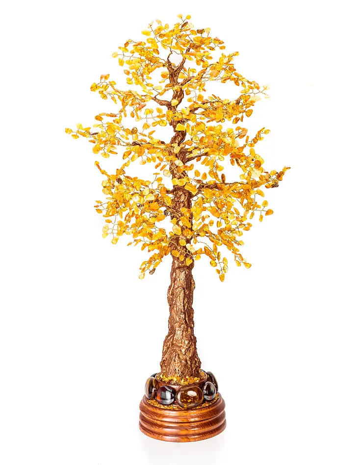 картинка Эффектное дерево из натурального балтийского янтаря «Бонсай» в онлайн магазине