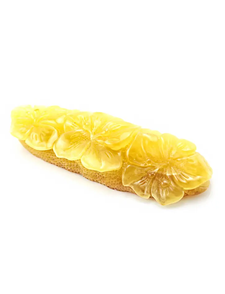 картинка Резьба по янтарю «Цветы светло-медовые» в онлайн магазине