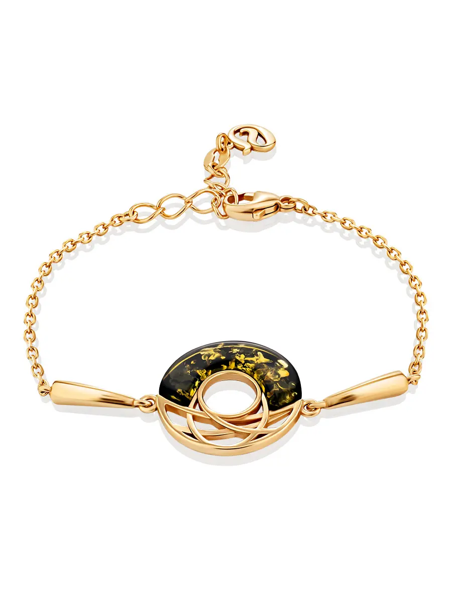 картинка Нежный изысканный браслет из янтаря «Савой» в онлайн магазине