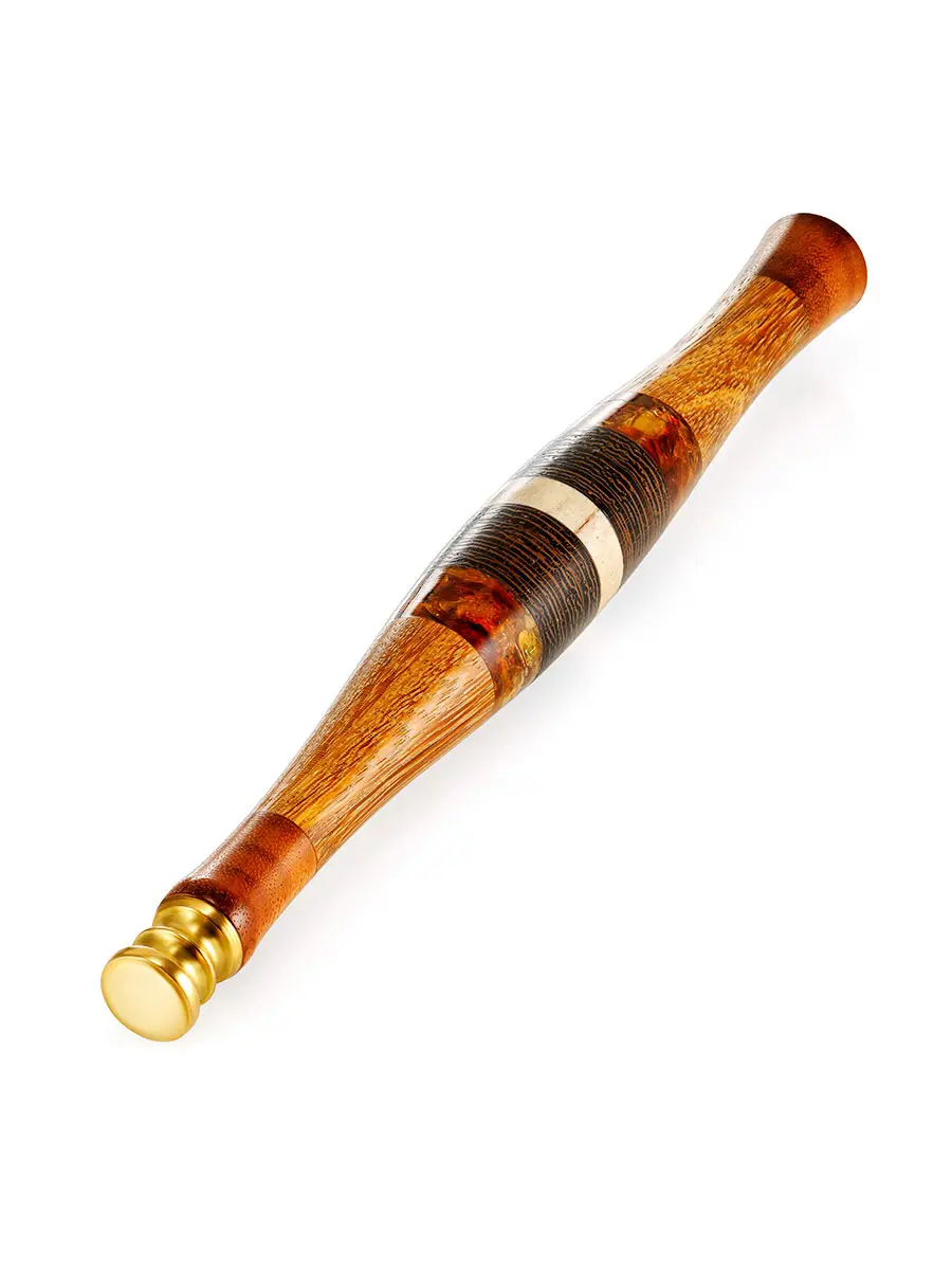 картинка Тампер для трубки из дерева и янтаря в онлайн магазине
