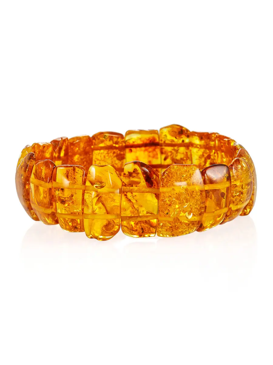 картинка Браслет с лечебным эффектом из натурального балтийского янтаря «Помпеи» в онлайн магазине