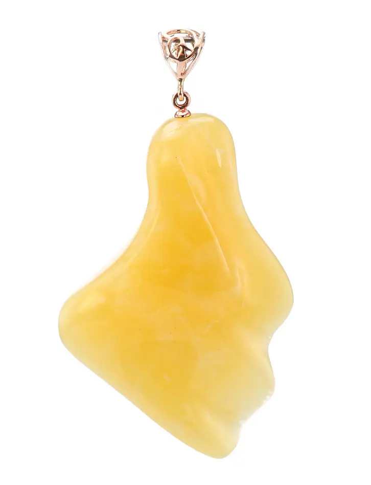 картинка Оригинальная подвеска из натурального балтийского медового янтаря и золота в онлайн магазине
