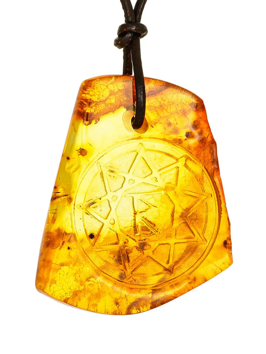 картинка Подвеска-талисман из натурального янтаря «Чертог Раса»  в онлайн магазине