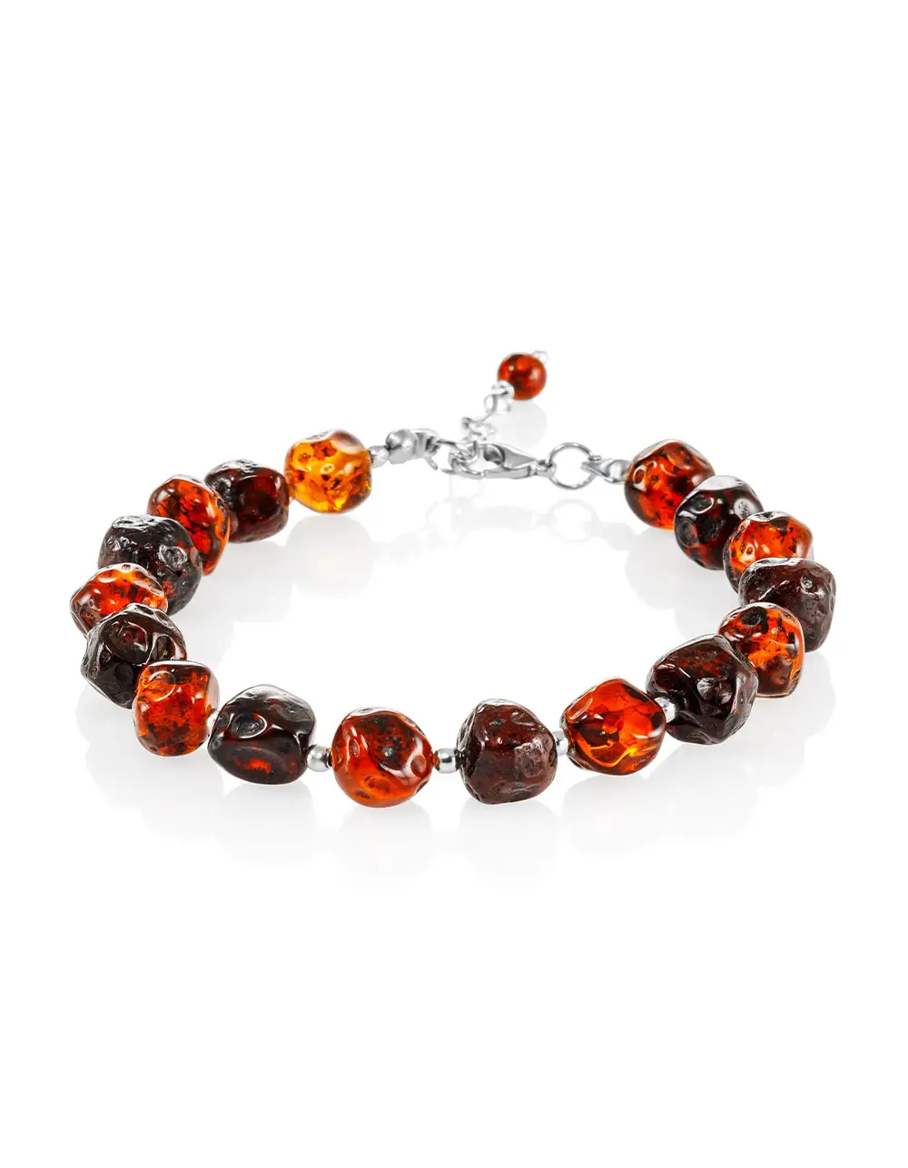 картинка Яркий браслет из натурального балтийского янтаря в онлайн магазине