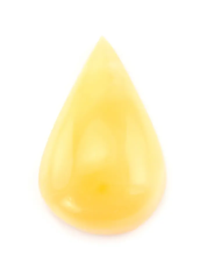 картинка Небольшой кусочек янтаря медового цвета в форме капли 23х14х8 в онлайн магазине