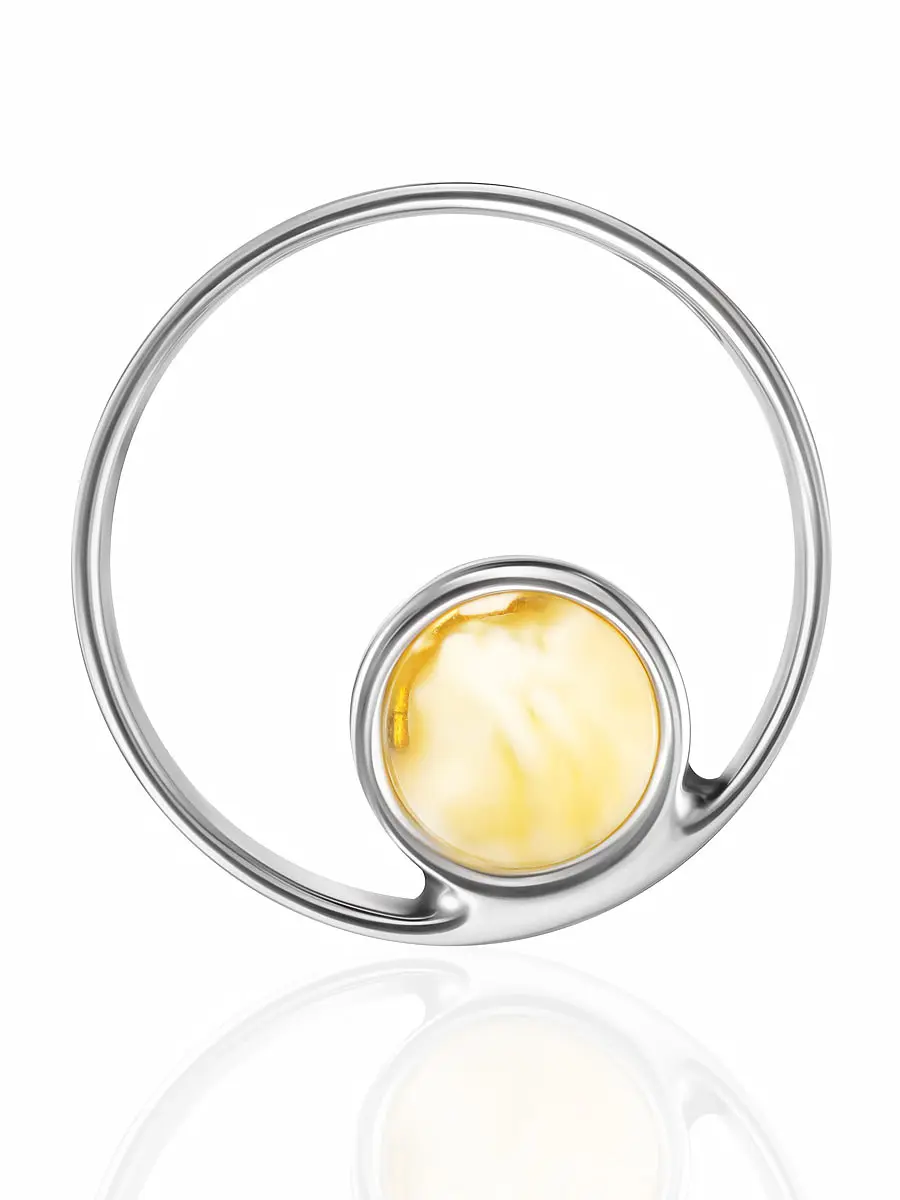 картинка Стильный кулон из натурального пейзажного янтаря Palazzo в онлайн магазине