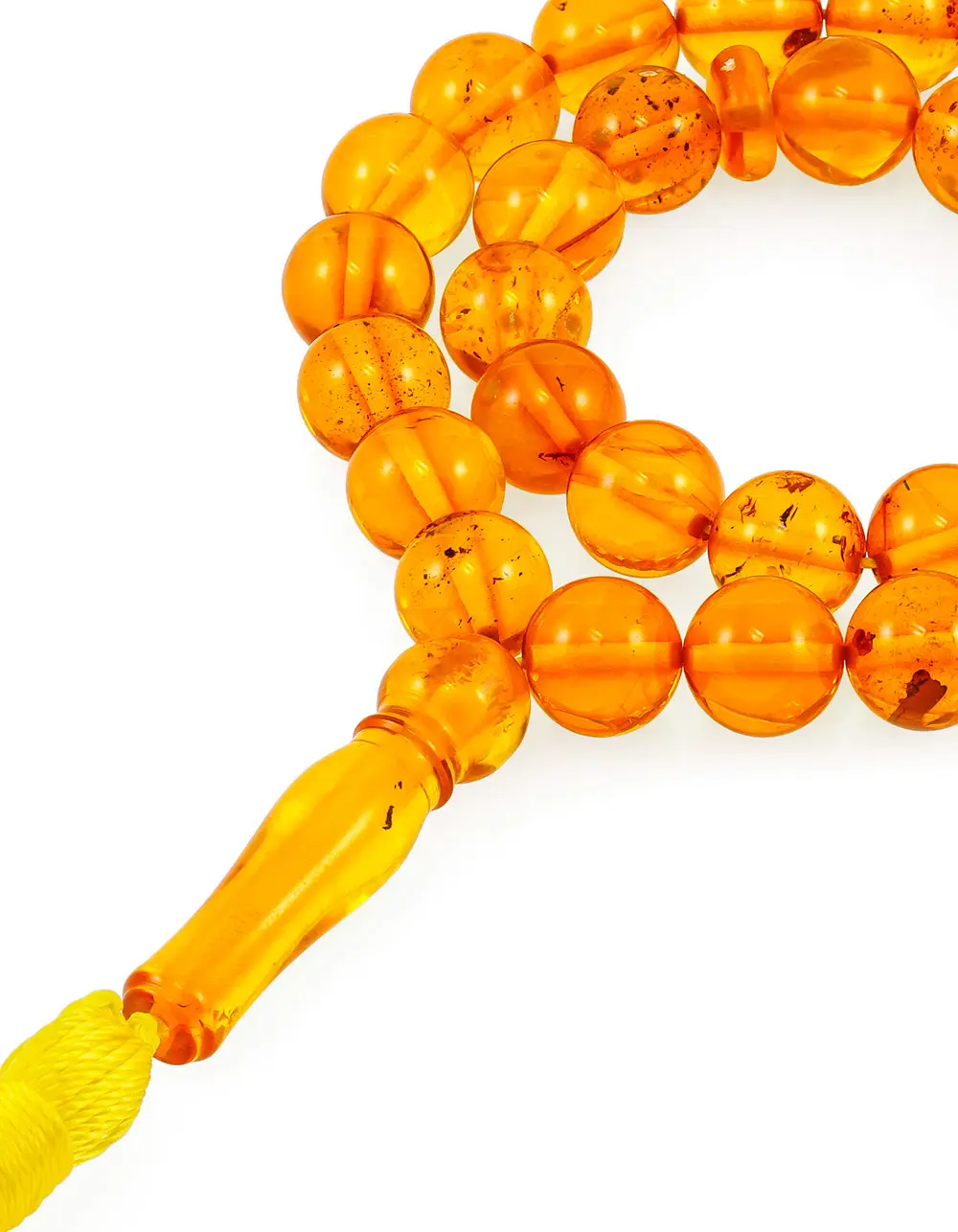 картинка Небольшие чётки из 33 бусин-шаров балтийского янтаря в онлайн магазине