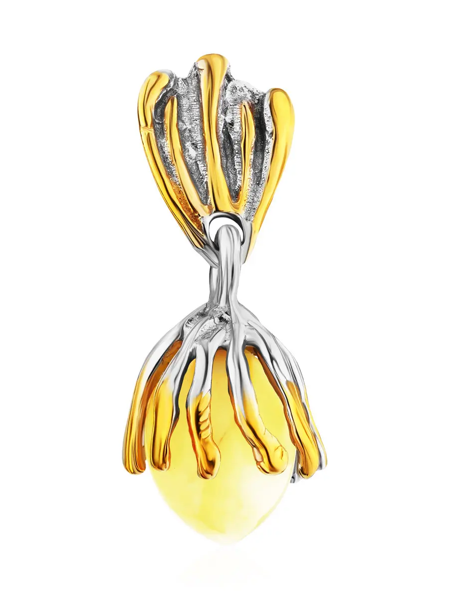 картинка Кулон с медовым янтарём «Баунти» в онлайн магазине