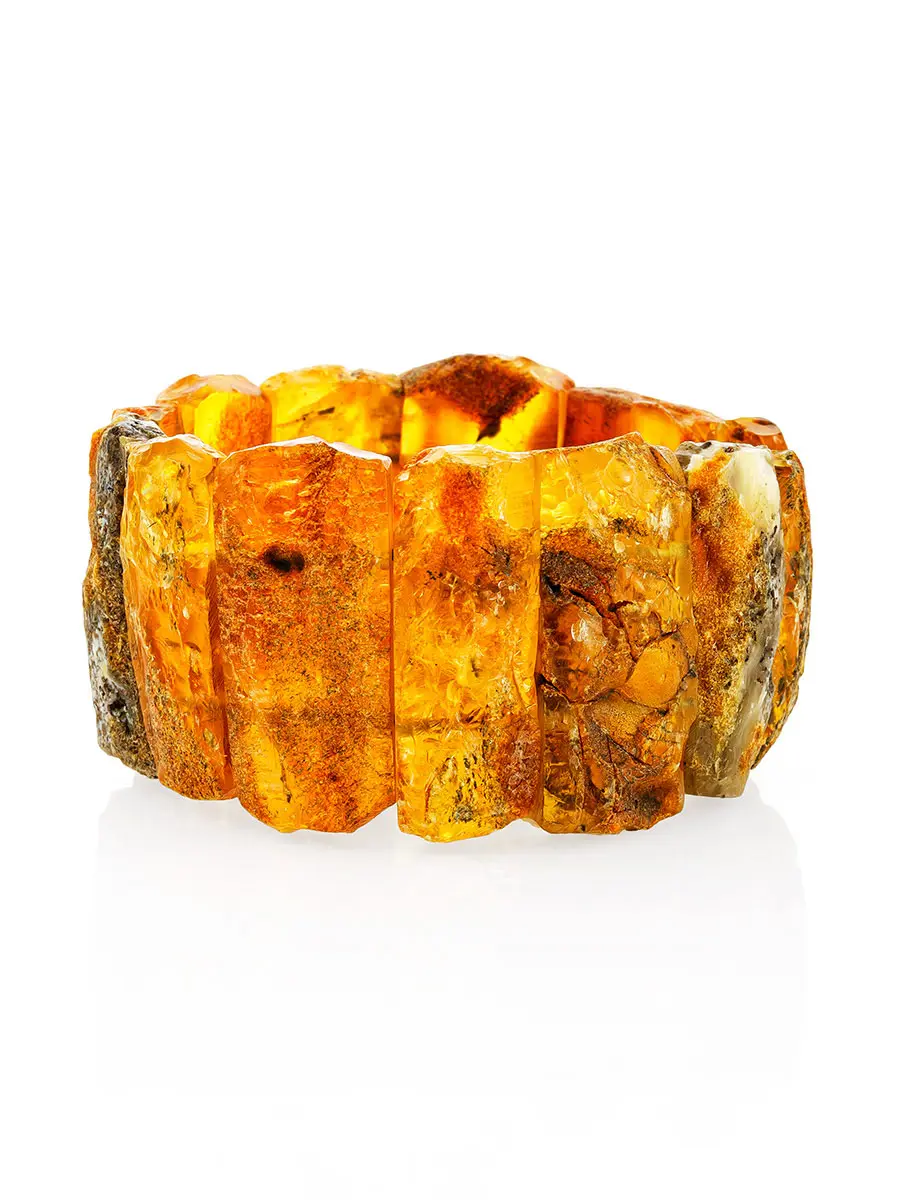 картинка Браслет из необработанного янтаря с лечебным эффектом «Помпеи» в онлайн магазине