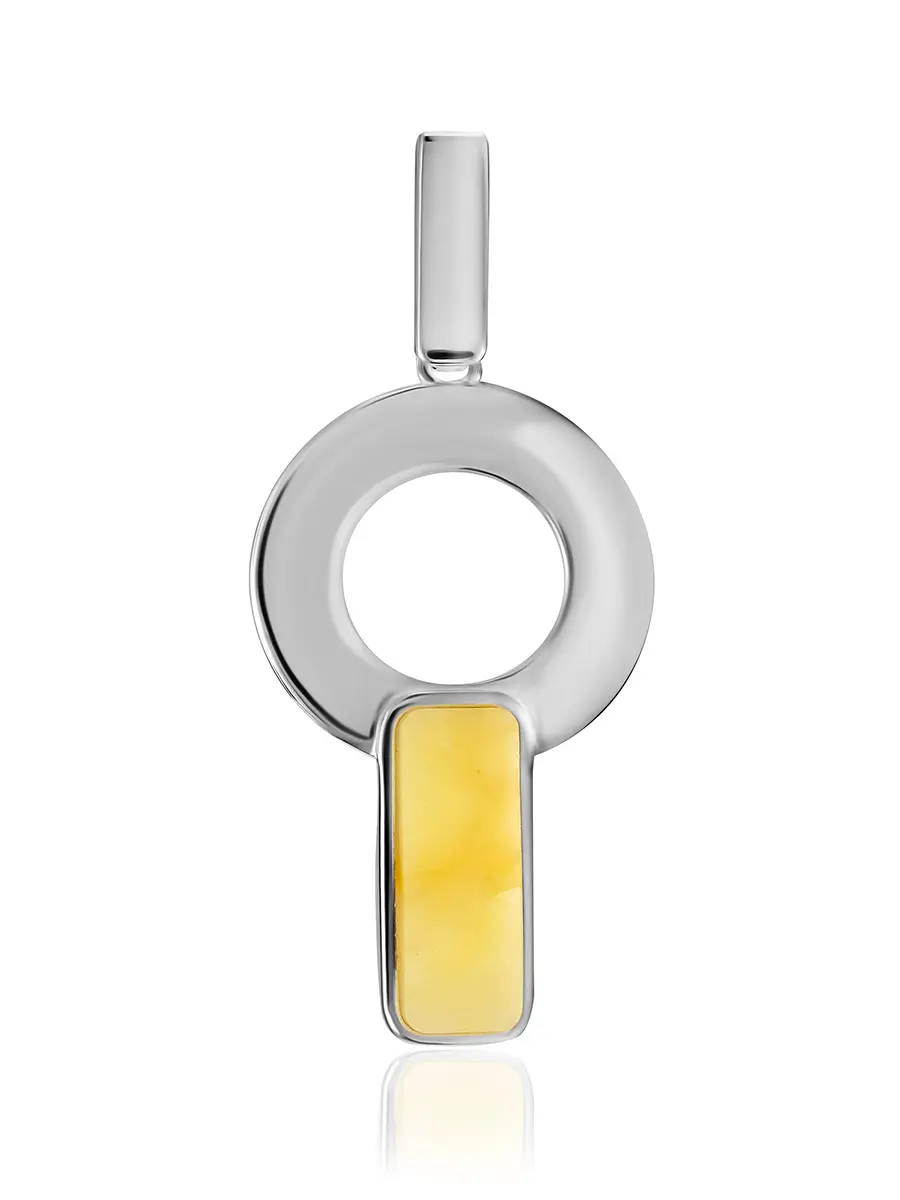 картинка Оригинальная подвеска с медовым янтарём London в онлайн магазине