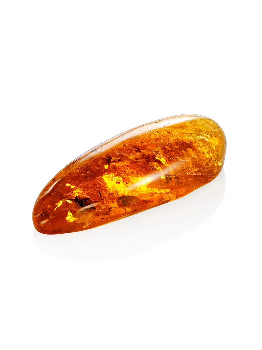 картинка Натуральный золотистый янтарь с включениями мух в онлайн магазине