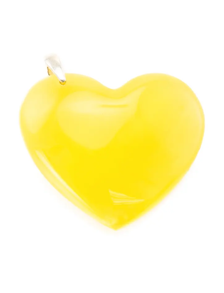 картинка Подвеска «Сердце» из натурального медового янтаря в онлайн магазине