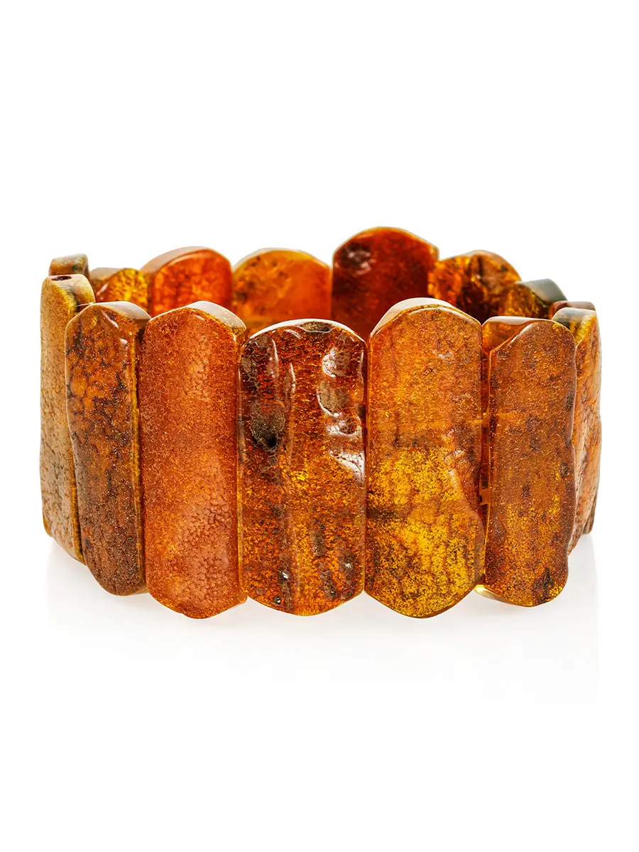 картинка Браслет из натурального балтийского янтаря «Помпеи» в онлайн магазине