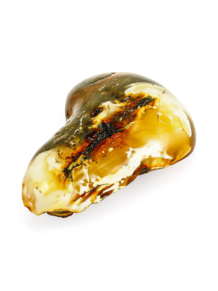 картинка Кусочек балтийского пейзажного янтаря природной формы в онлайн магазине