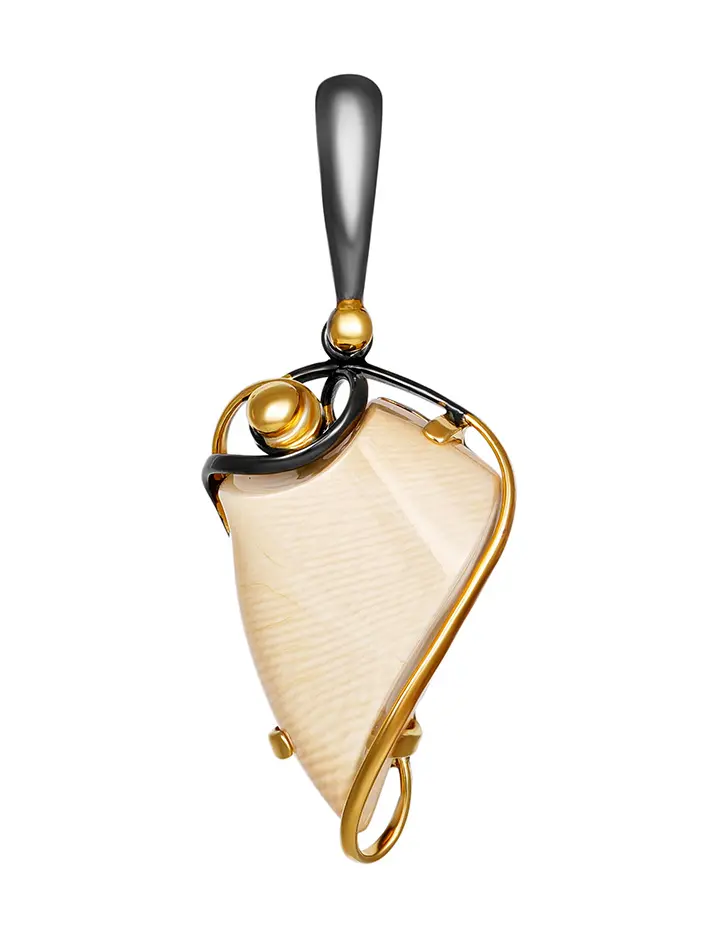 картинка Изысканная подвеска из бивня мамонта в серебре «Эра» в онлайн магазине