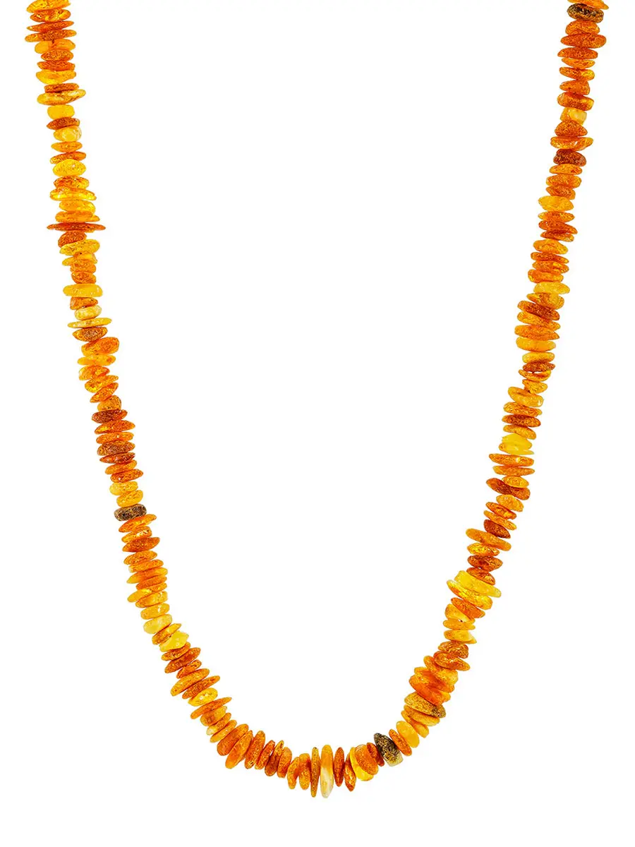 картинка Бусы из натурального балтийского нешлифованного янтаря «Галька дикая» в онлайн магазине