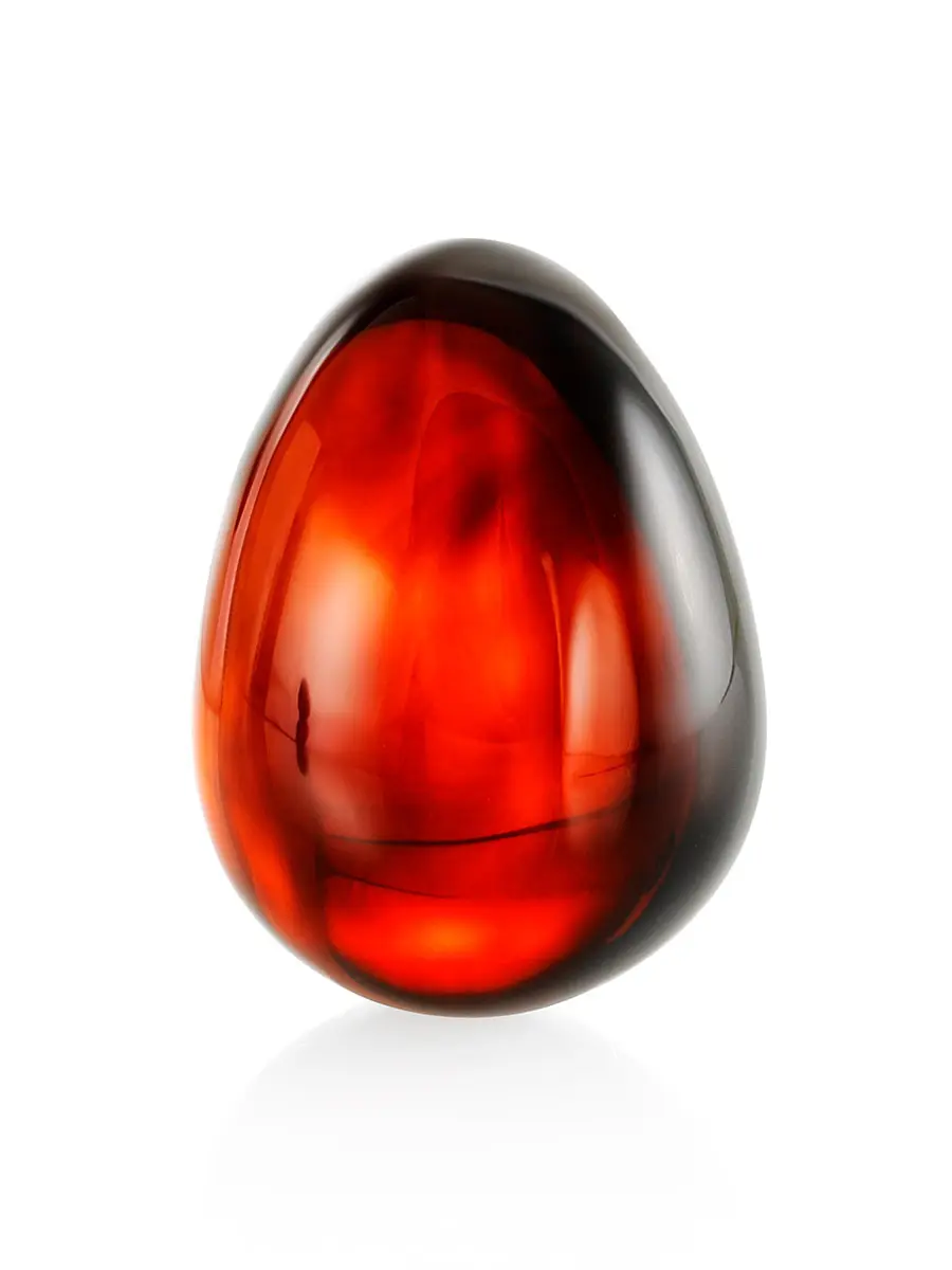 картинка Сувенир из цельного натурального янтаря вишнёвого цвета в онлайн магазине