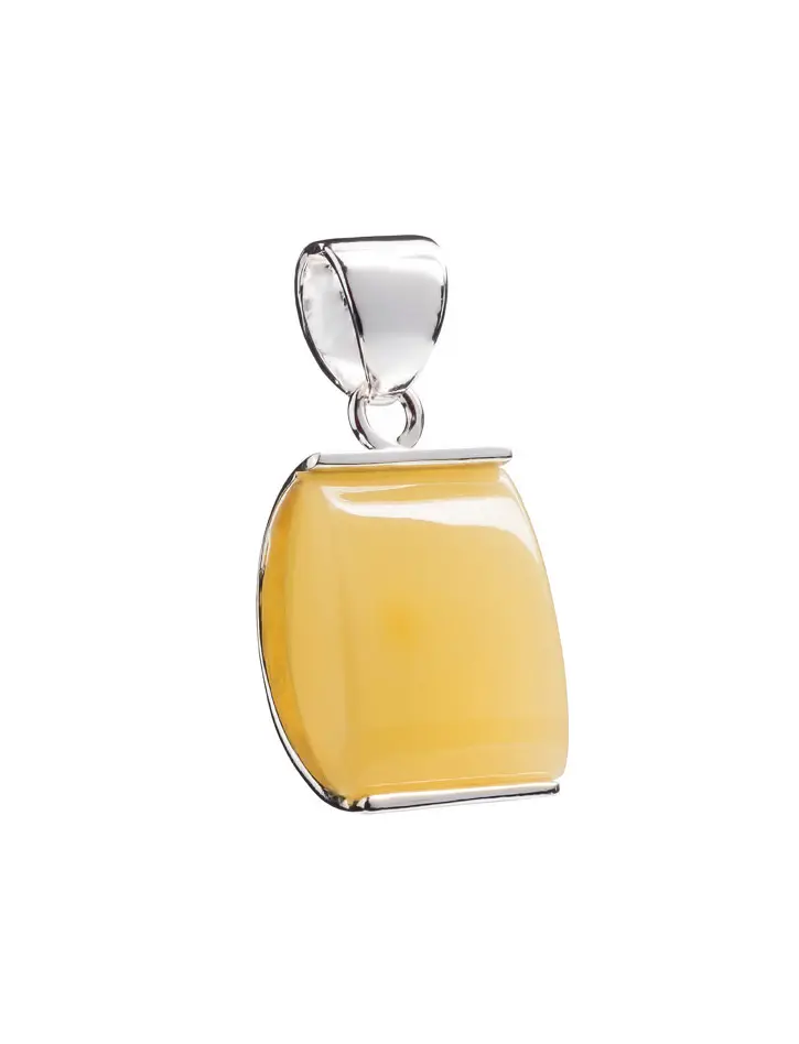 картинка Кулон из натурального цельного янтаря медового цвета «Каталина» в онлайн магазине