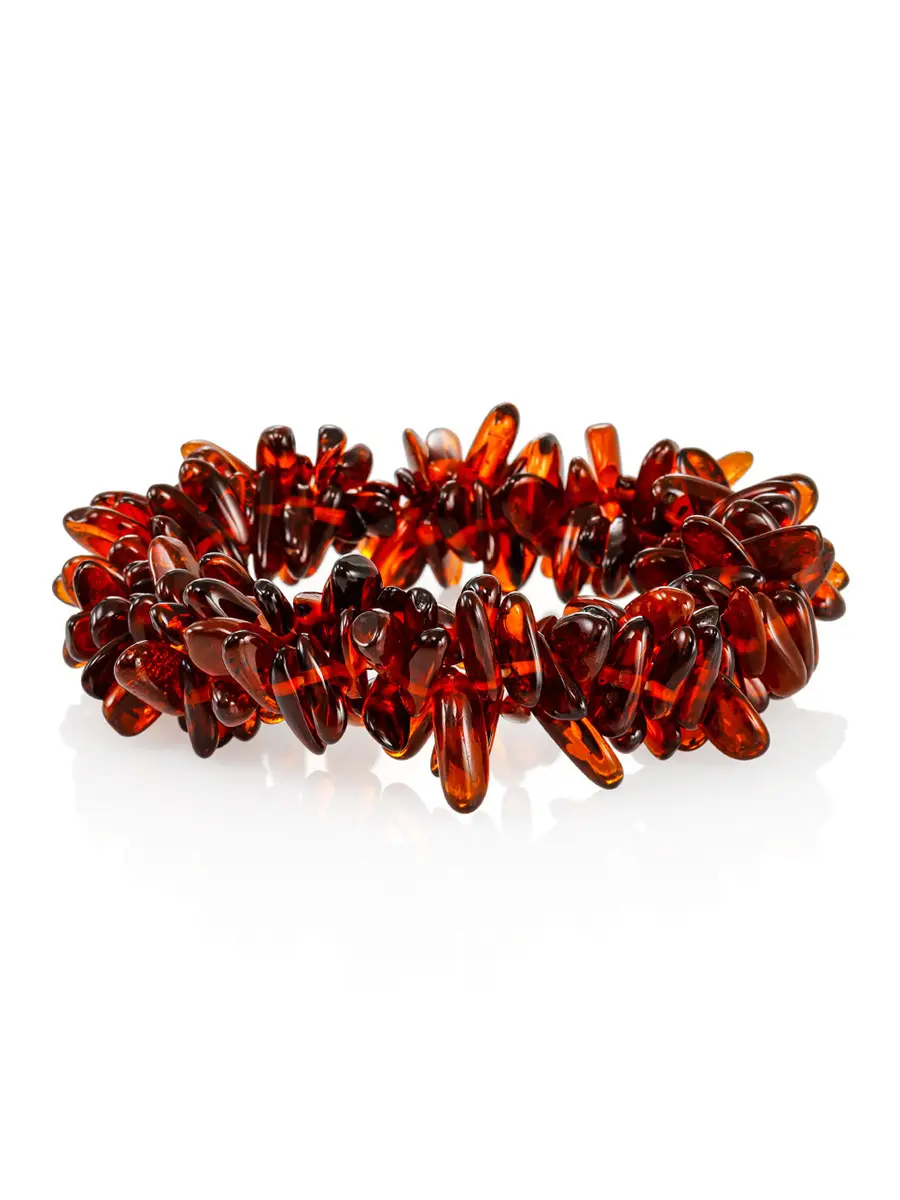 картинка Браслет из янтаря «Хризантема» в онлайн магазине