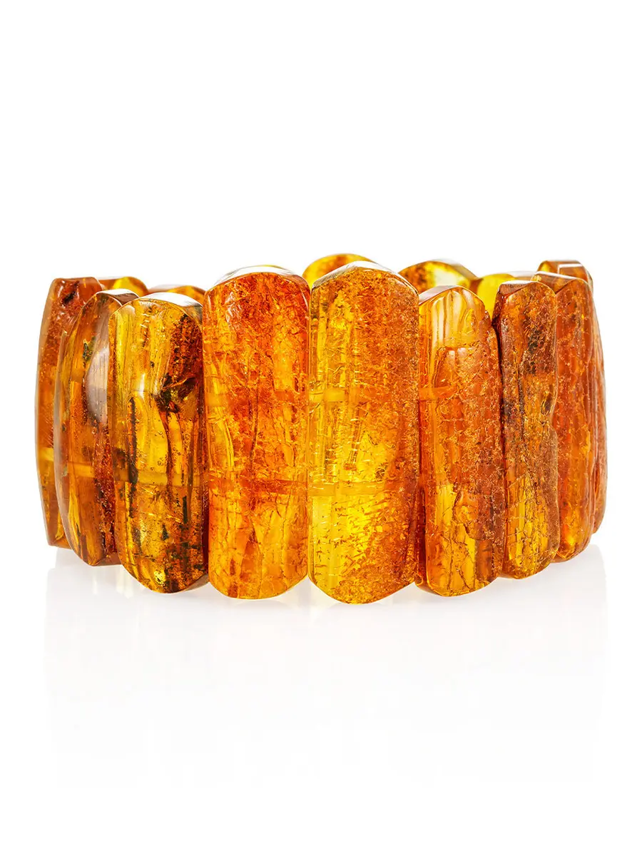 картинка Браслет из натурального балтийского янтаря «Помпеи» в онлайн магазине