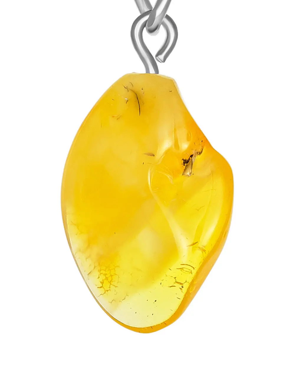 картинка Брелок с кусочком натурального медового янтаря в онлайн магазине