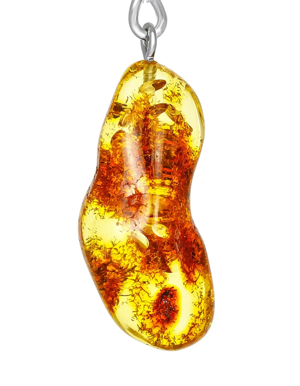 картинка Брелок с цельным кусочком янтаря в онлайн магазине
