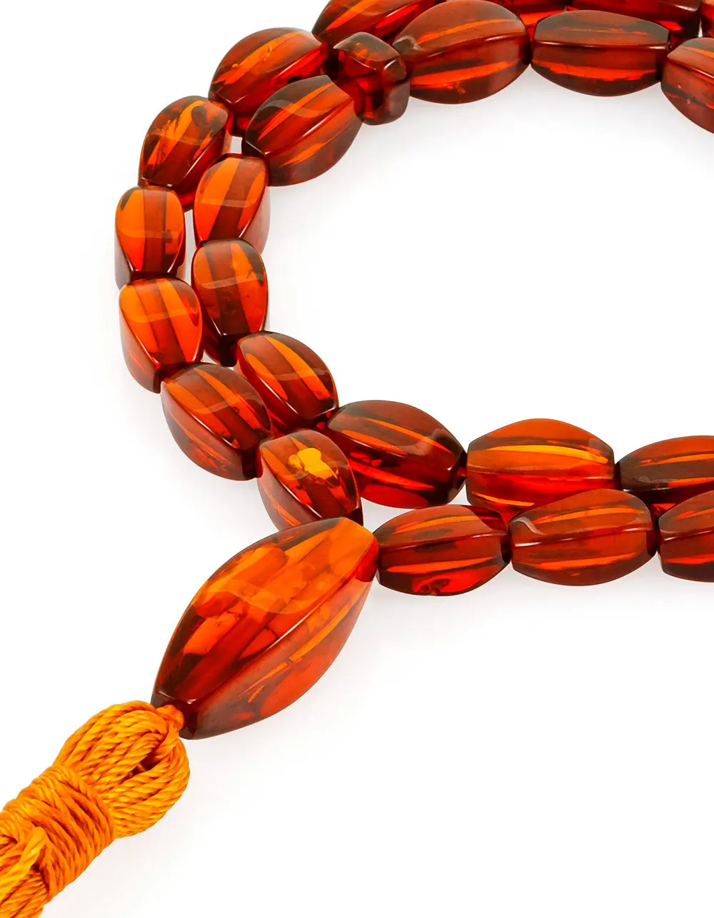 картинка Лёгкие чётки из натурального янтаря ручной работы «Алёнка» в онлайн магазине