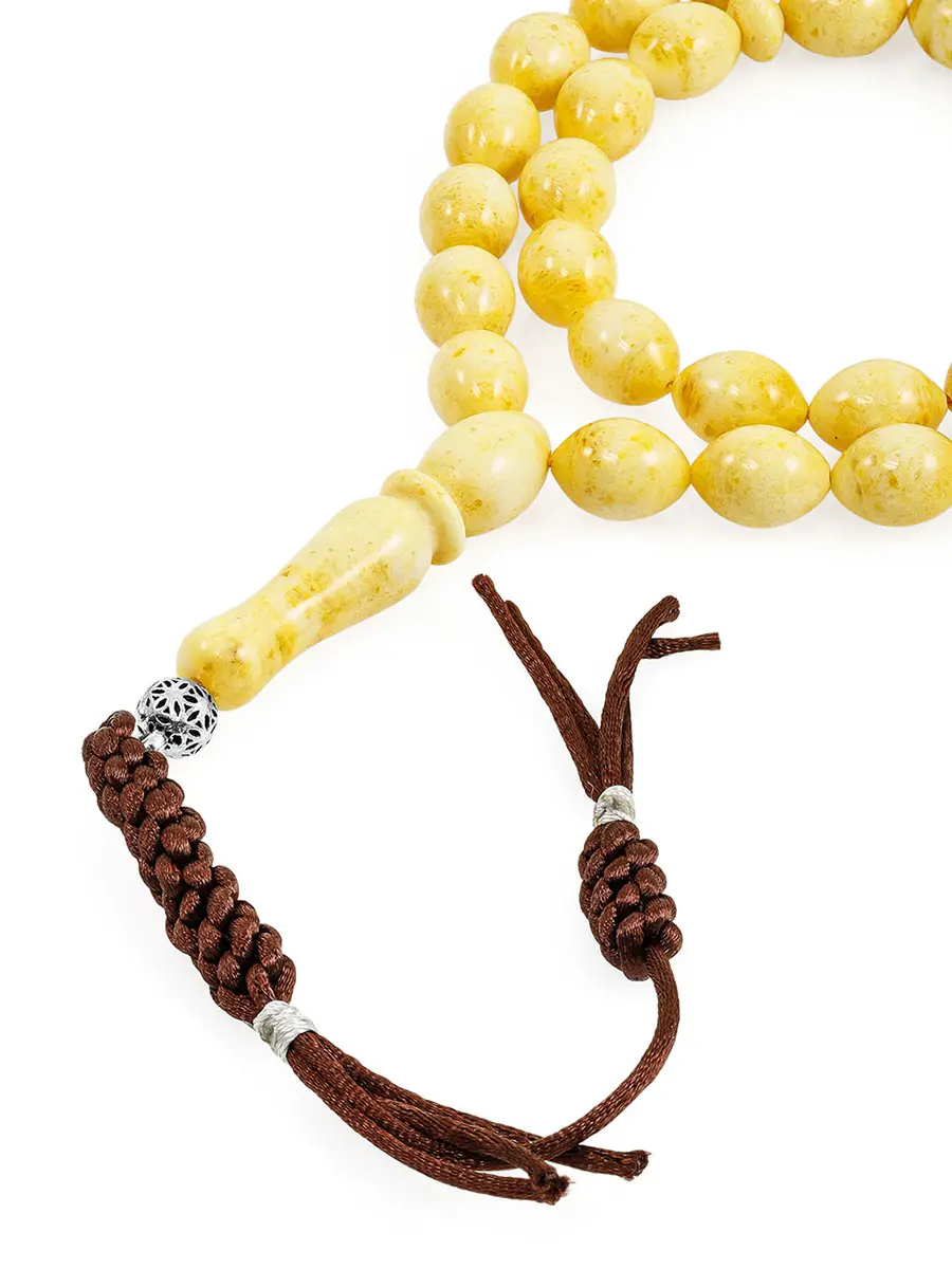 картинка Чётки из натурального формованного молочного янтаря в онлайн магазине