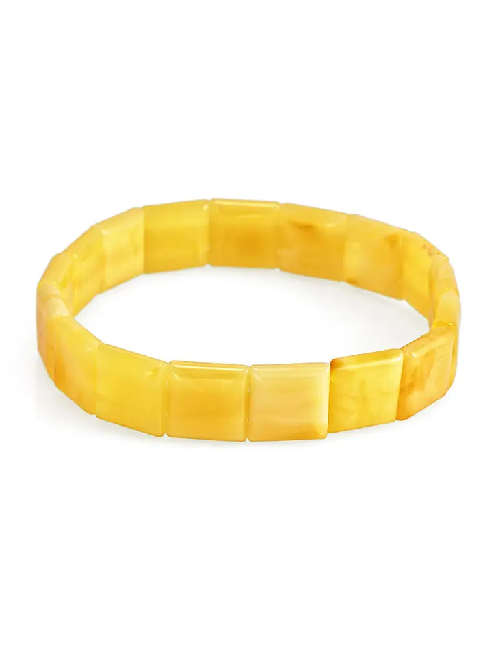 картинка Элегантный янтарный браслет медового цвета в онлайн магазине