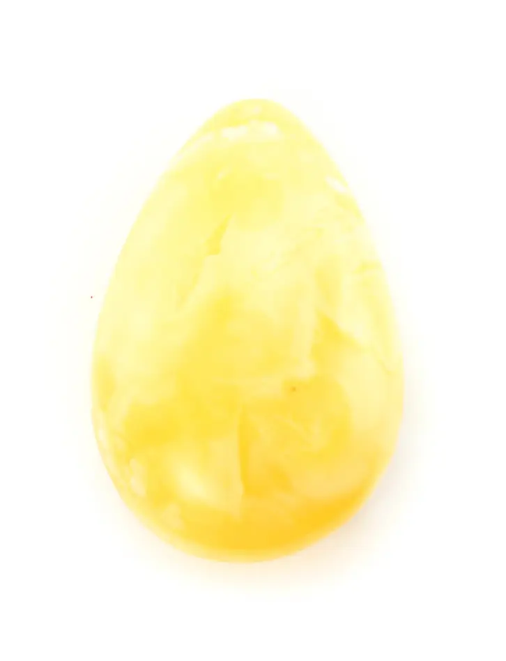 картинка Крупная капелька из натурального молочно-медового янтаря 36x24x12 мм в онлайн магазине