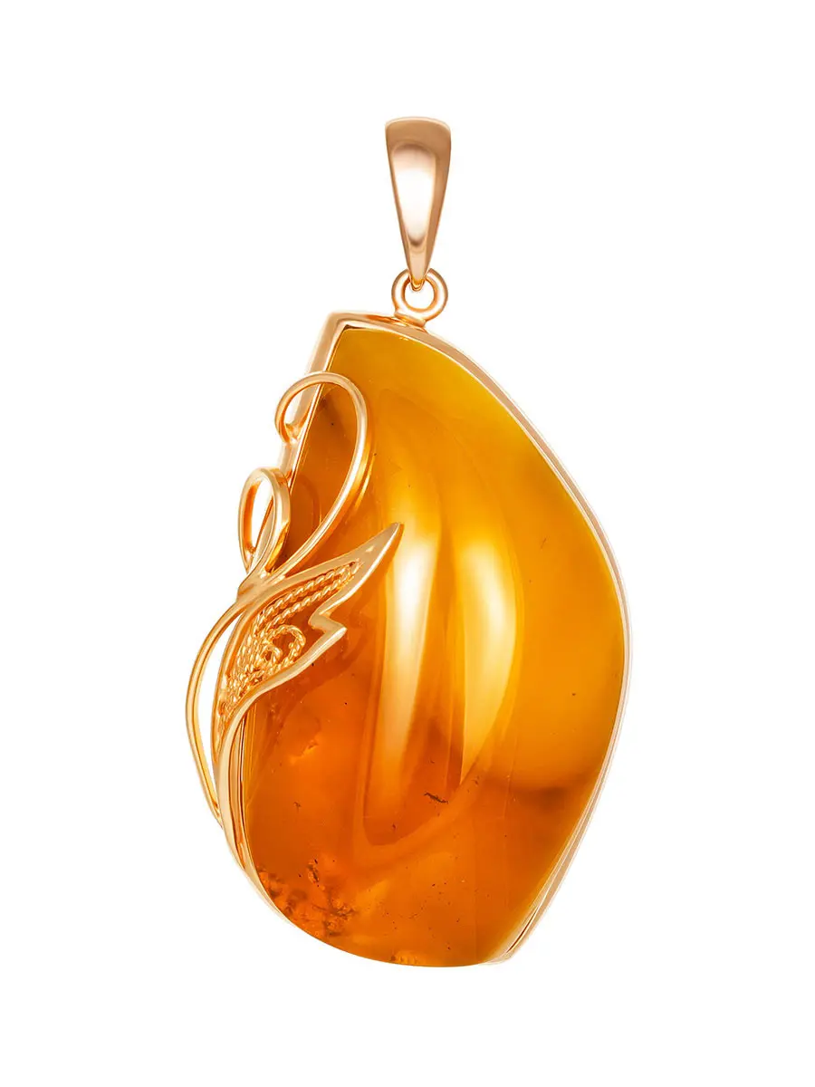 картинка Красивая яркая подвеска из натурального янтаря «Версаль» в онлайн магазине