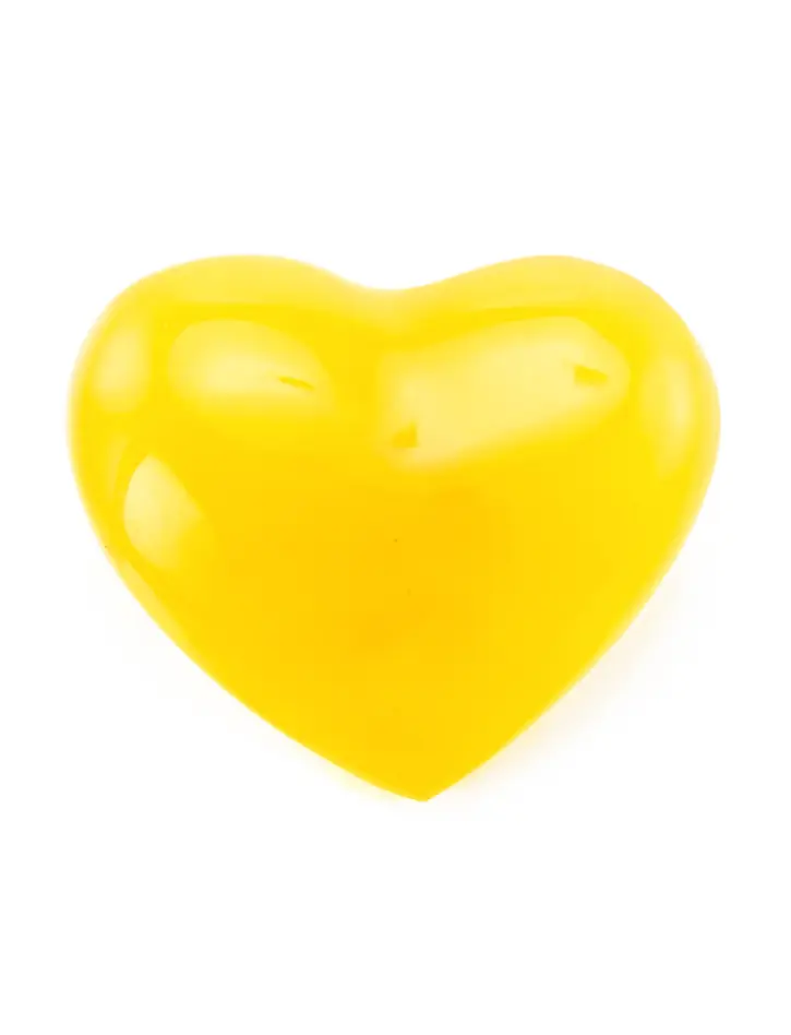 картинка Сувенирный янтарь «Сердечко» тёплого медового цвета в онлайн магазине