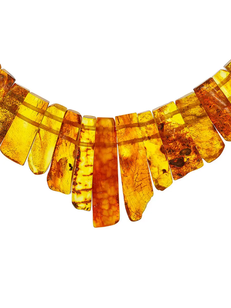 картинка Оригинальное лечебное колье из натурального янтаря «Помпеи» в онлайн магазине