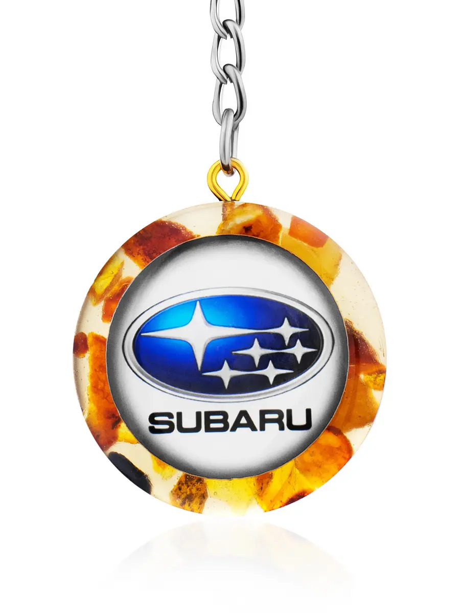 картинка Янтарный брелок для автомобильных ключей «Субару» в онлайн магазине