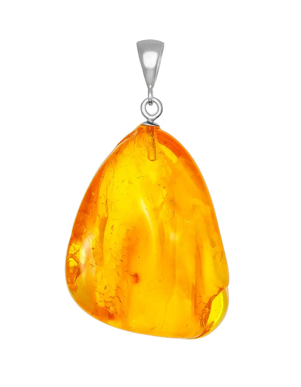 картинка Кулон из натурального балтийского янтаря красивого насыщенного лимонного цвета в онлайн магазине