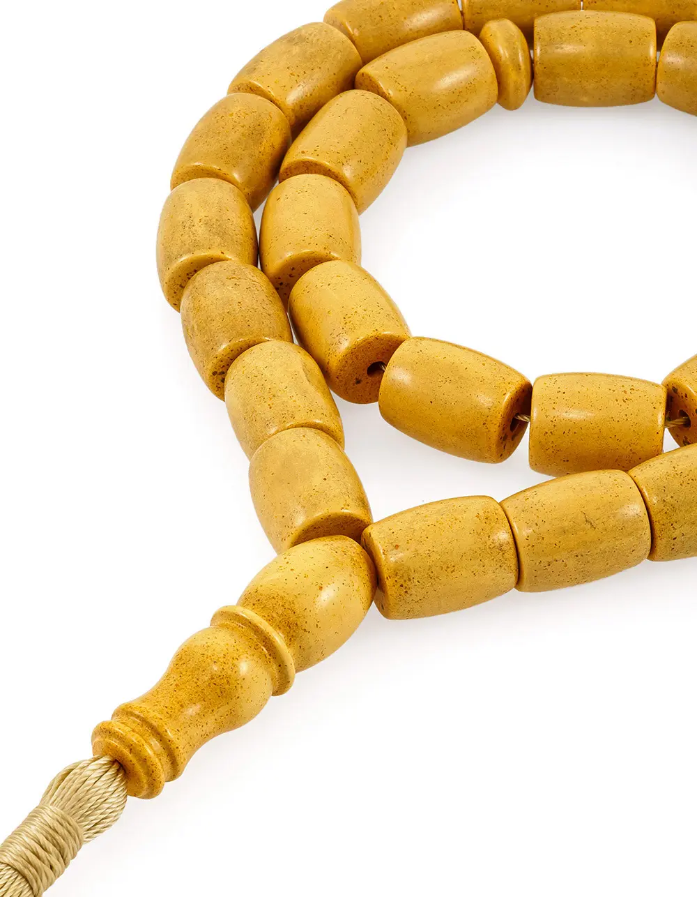 картинка Эксклюзивные чётки на 33 бочонка из натурального формованного янтаря в онлайн магазине