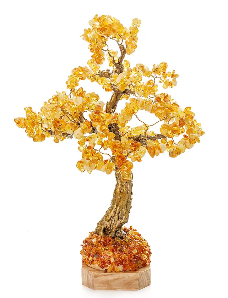 картинка Небольшое деревце из натурального солнечного янтаря в онлайн магазине
