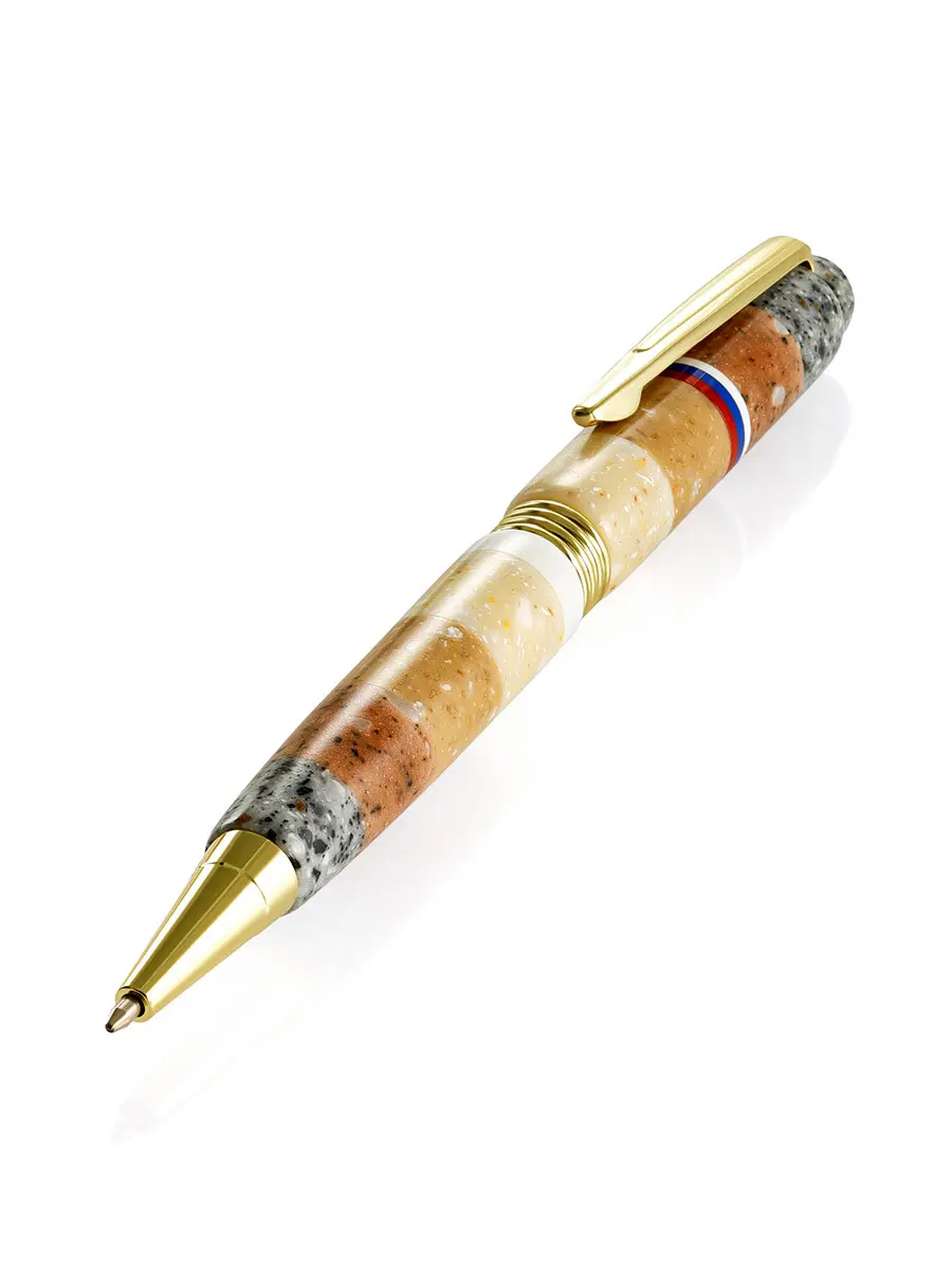 картинка Подарочная ручка из кориана с российским триколором в онлайн магазине