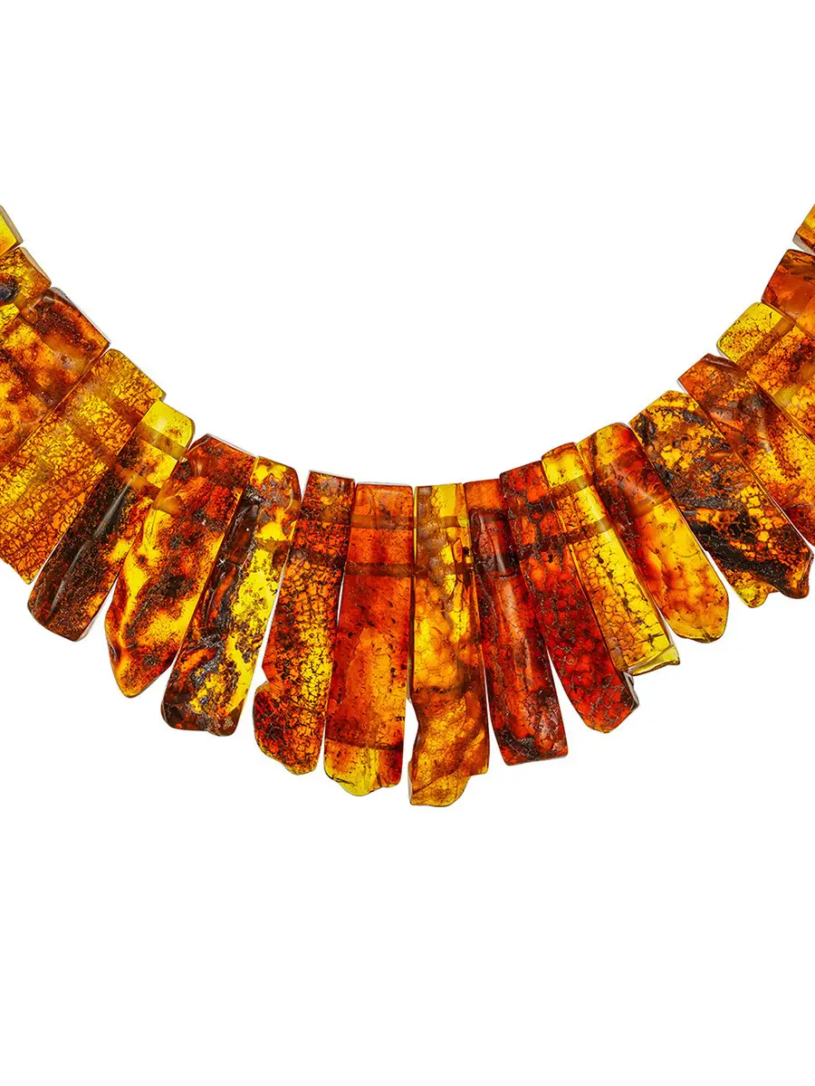 картинка Колье «Помпеи» с лечебным эффектом из натурального балтийского янтаря в онлайн магазине