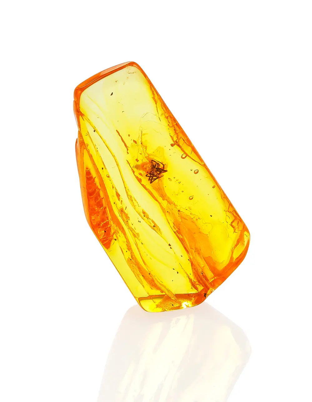 картинка Сувенир: янтарь с инклюзом в стойке с демонстрационной линзой в онлайн магазине