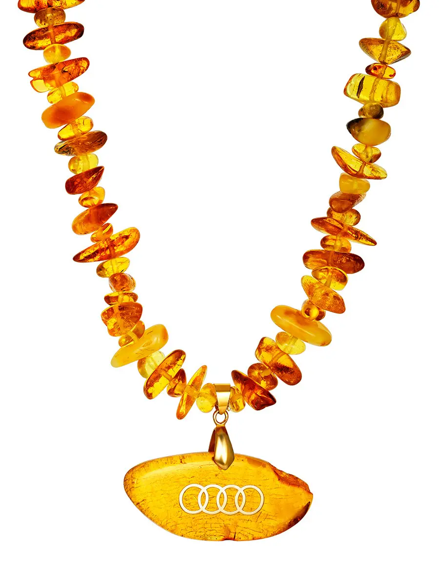 картинка Декоративная подвеска из янтаря для автомобиля «Ауди» в онлайн магазине