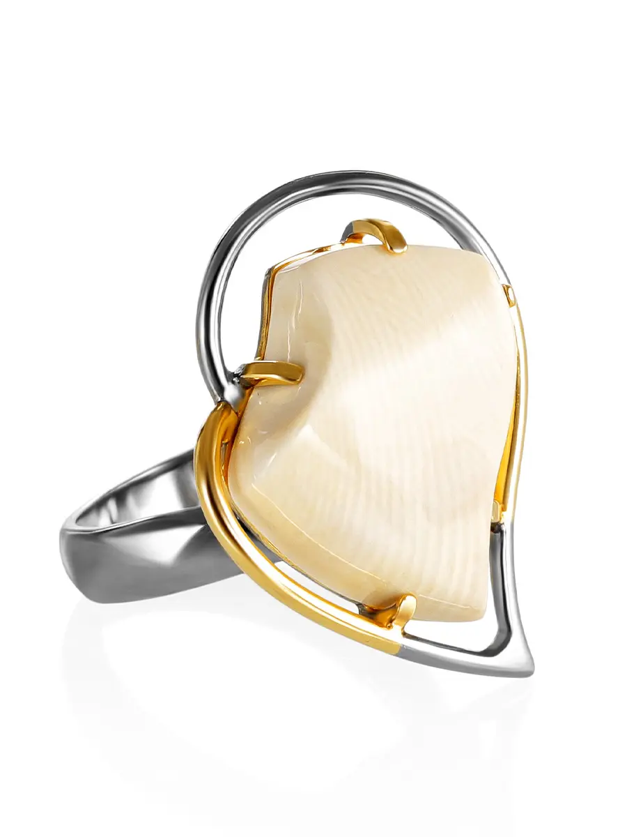 картинка Стильное кольцо с бивнем мамонта «Эра» в онлайн магазине