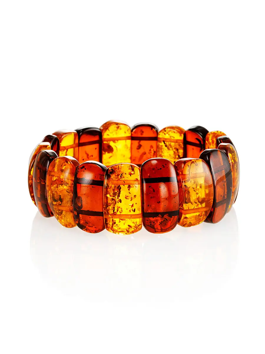 картинка Красивый браслет из натурального балтийского прозрачного янтаря в онлайн магазине