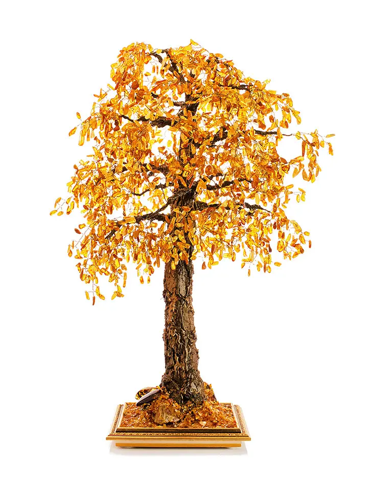 картинка Объёмное янтарное дерево в стиле фен-шуи в онлайн магазине