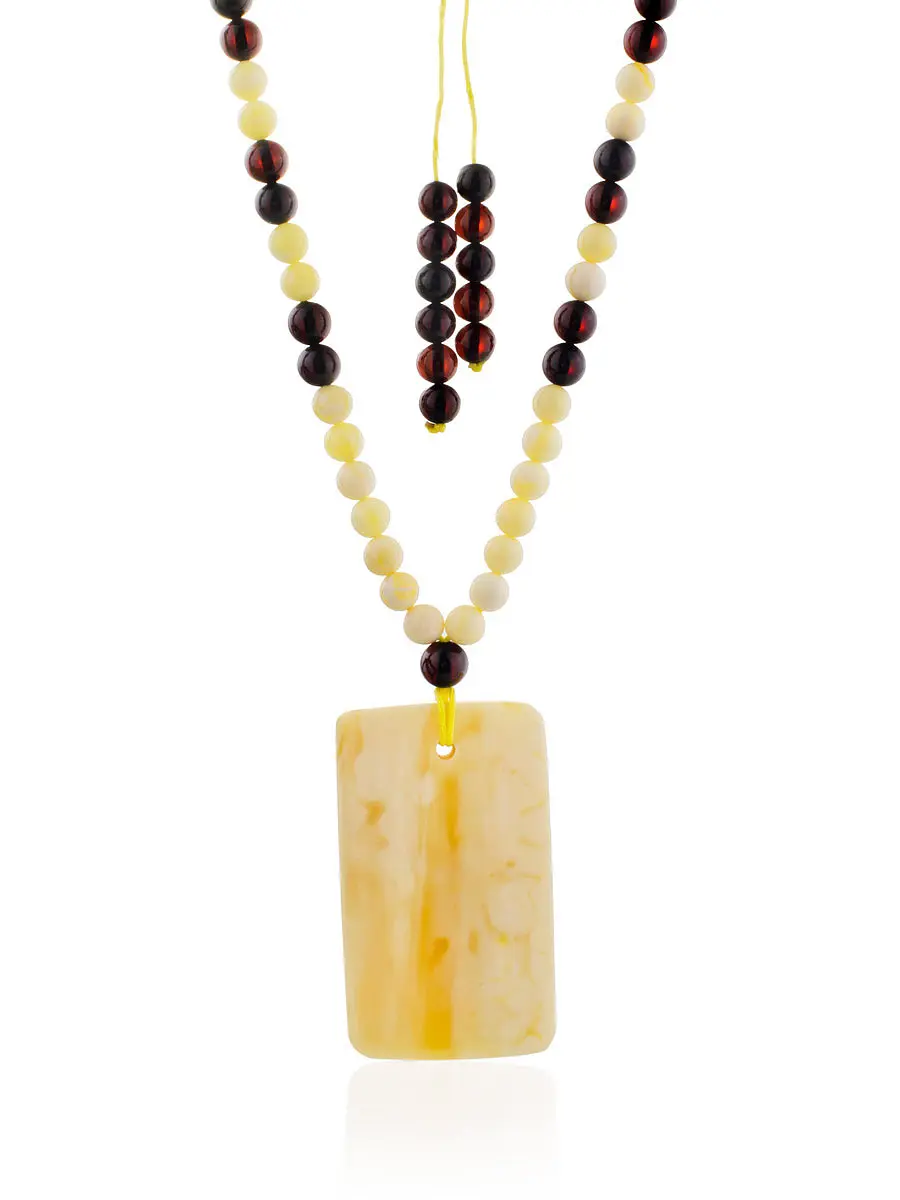 картинка Красивое ожерелье из натурального балтийского янтаря «Лаура» в онлайн магазине