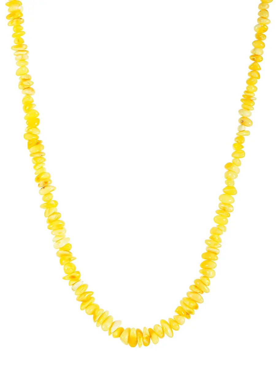 картинка Бусы из натурального балтийского янтаря «Чипсы медовые» в онлайн магазине